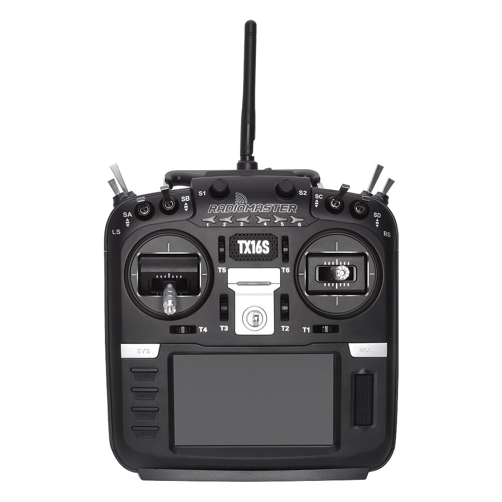 RadioMaster TX16S Hall Sensor Gimbals 2.4G 16CH Multi－protocol RF System OpenTX Mode2 Radio Transmitter for RC Drone － Mode 2 (Left Hand Throttle) TX16S
