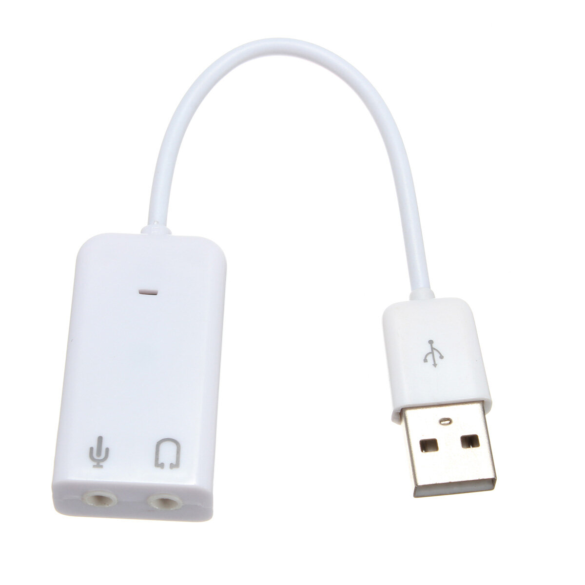 USB 2.0 Externe Geluidskaart 20cm 7.1 Kanaals Geluidskaart w/3.5mm Hoofdtelefoon en Microfoon Jack I