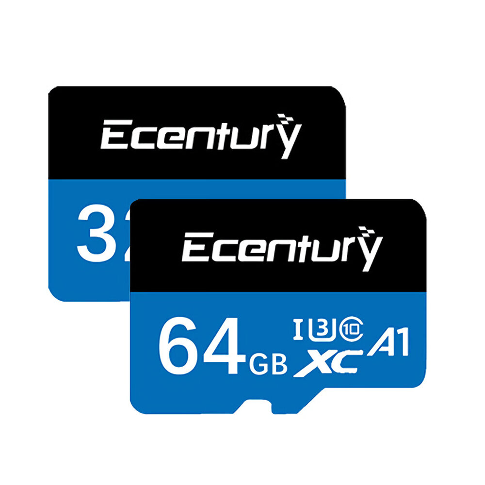 Ecentury 64G Klasse 10 U3 TF-geheugenkaart 32G 128G 256G SD-kaart 98 MB / s voor telefoons Cameras T