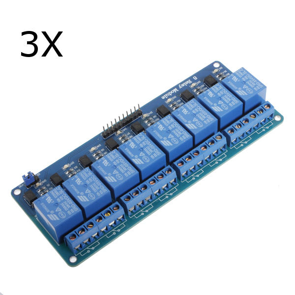 3Pcs Geekcreit 5V 8 Channel Relay Module Board PIC AVR DSP ARM