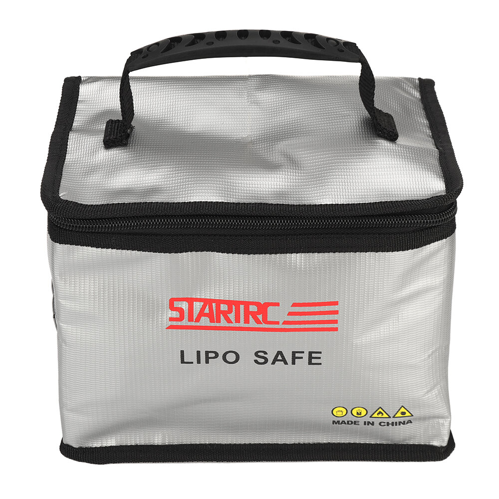

STARTRC High Capacity Explosion-proof Bag Fireproof Waterproof LiPo Battery Safety Storage Bag 145*215*165mm With Batter