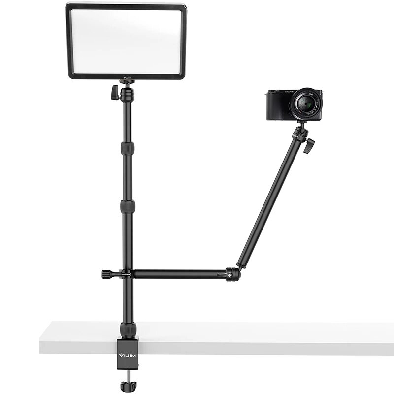 VIJIM LS11 Desktop Flexible Magic Arm C-clamp Mount Extend Light Stand Desk Lights Stick Table Mount