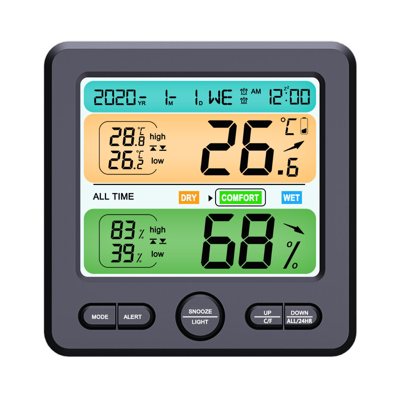 Mini Digitale LCD Indoor Thermometer Hygrometer Meter Vochtigheidsmeter Sensor Met Temperatuur En Vo