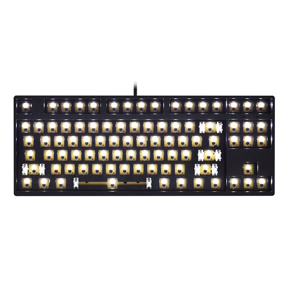 Readson YX-87 Mechanical Keyboard Customized Kit 87 Keys 3-Pin Switch Monochromatic White Light Type