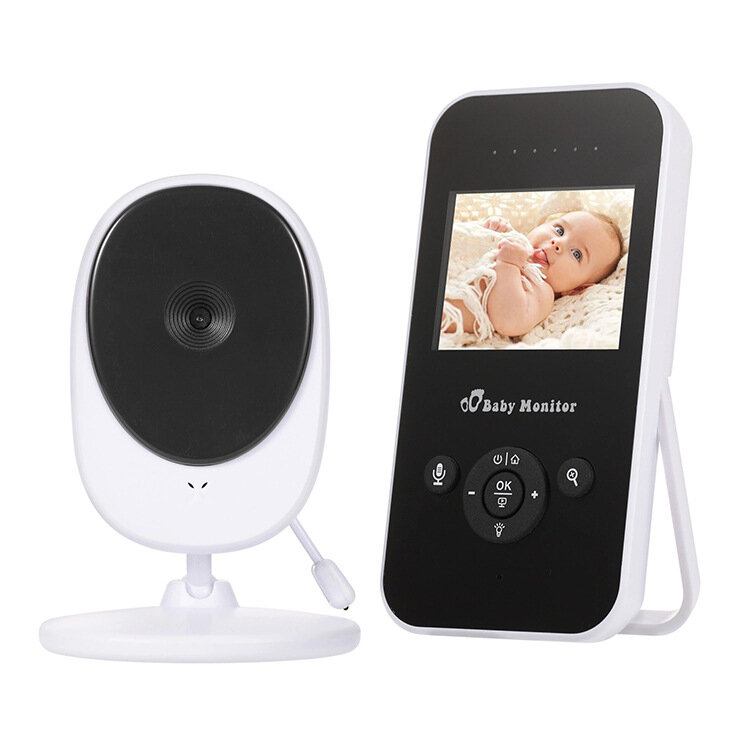 810 2.4 inch LCD Video Camera Babyfoon IR Nachtlampje Vision Intercom Two-way Talk 4 Slaapliedjes Temperatuur monitoring