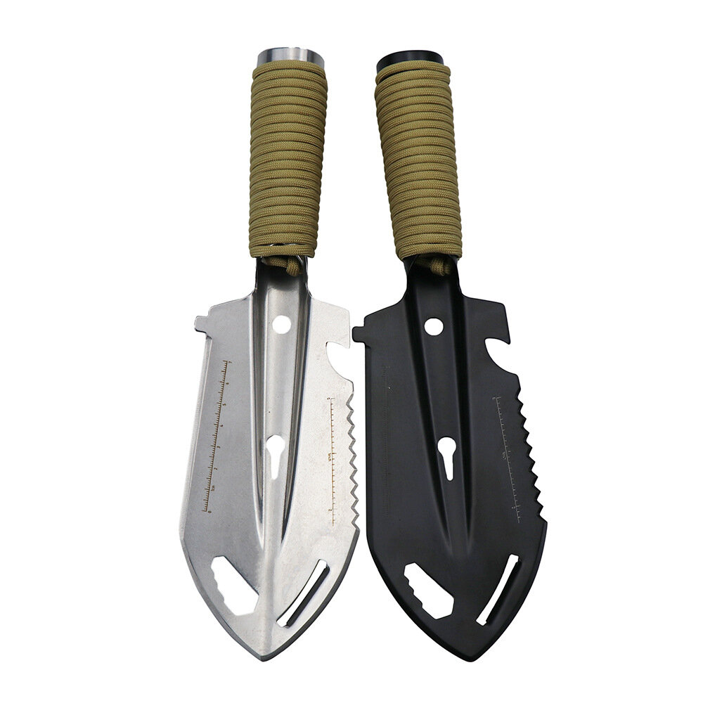 XANES® 7-in-1 Tactical Shovel EDC Multifunctionele Survival Spade Peeler Zaag Flesopener Schroevendr