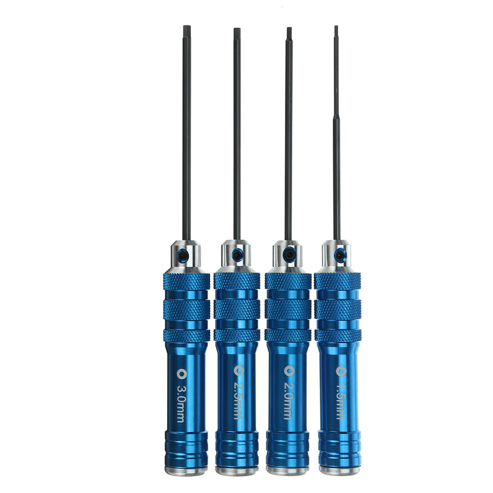 RJX HOBBY 1.5mm/2.0mm/2.5mm/3.0mm Hex Screwdriver Tools Kit for RC Models Car Boat Airplane