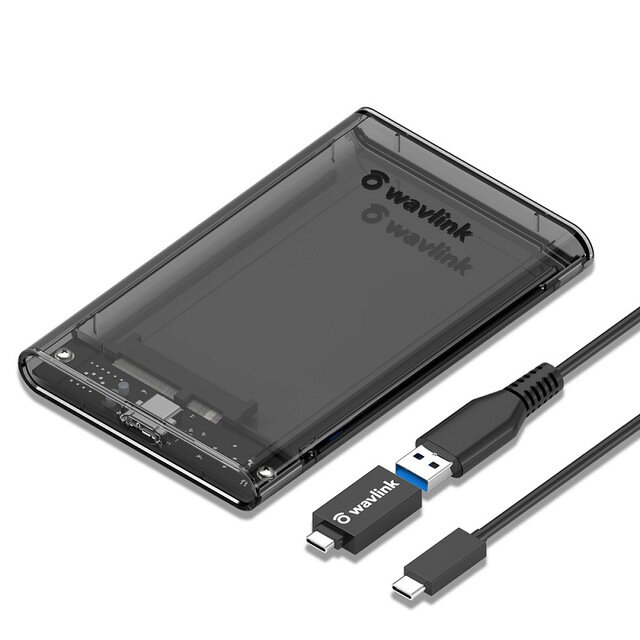 Wavlink 2.5  SATA إلى USB غلاف القرص الصلب SSD HDD حافظة بروتوكول UASP الدعم حتى 6 تيرابايت