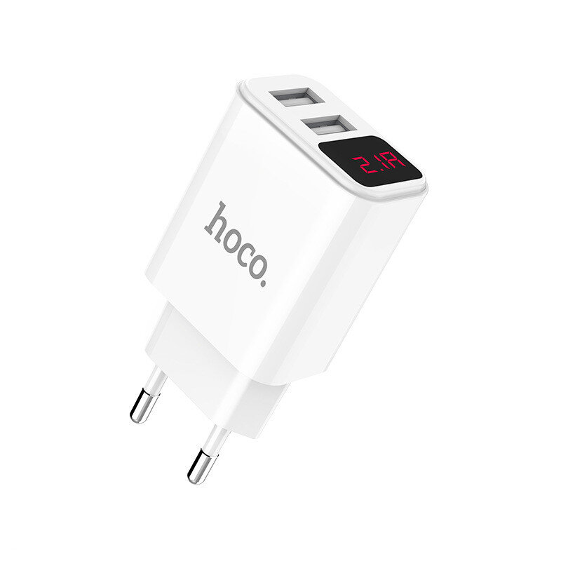 

HOCO C63A 2-Port USB Charger Fast Charging Wall Charger Adapter EU Plug For iPhone 13 Pro Max For DOOGEE S88 Pro For One