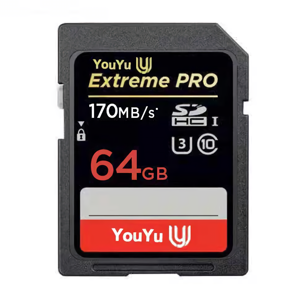 

Карта памяти 64G UHS-I SD Card C10 U3 V30 16G 32G 128G 256G 170MB / S Карта хранения данных для SLR камера Driving Recor