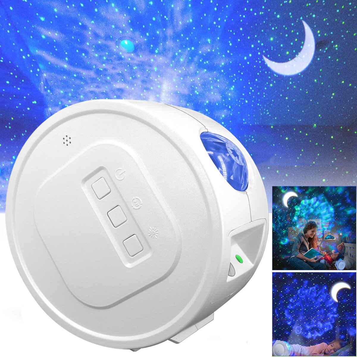 

LED Starry Night Light Sky Laser Projector Stage Lighting Star Party Projection Lamp for Kids Room AC110-240V