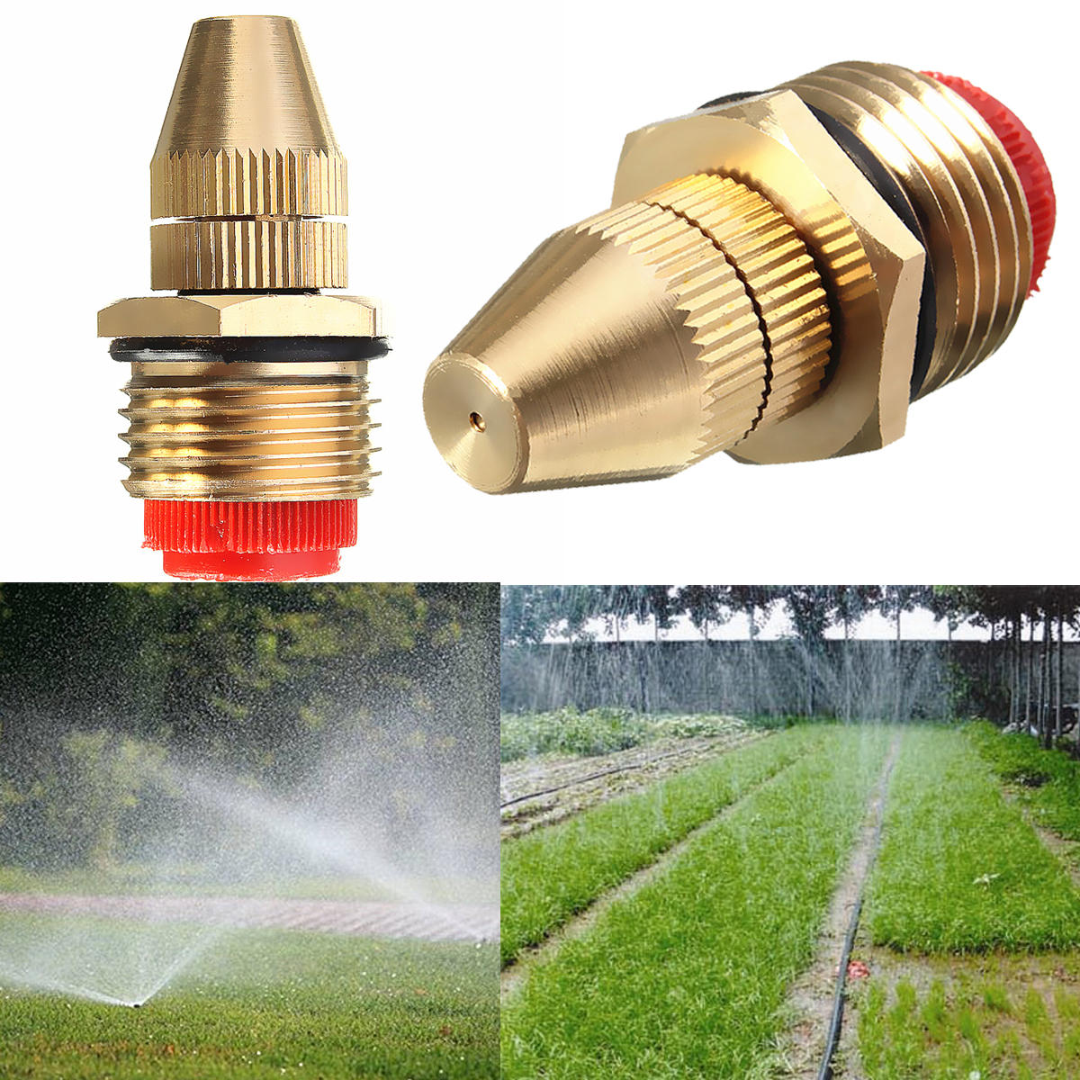 

1/2 Inch Brass Adjustable Sprinkler Garden Lawn Atomizing Water Sprayer Nozzles