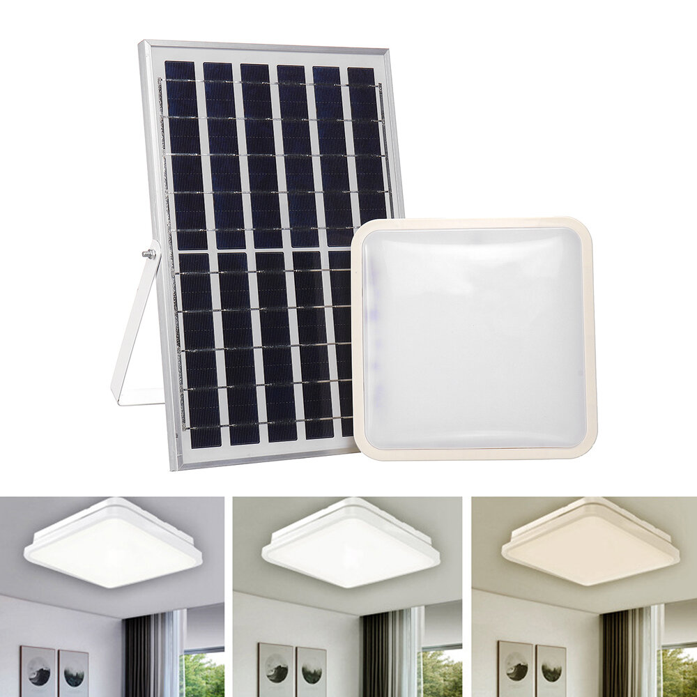 161PCS 50W Lámpara de tienda de campaña solar con paneles solares 3 modos de luz de techo ajustable Lámpara de dormitorio interior con control remoto