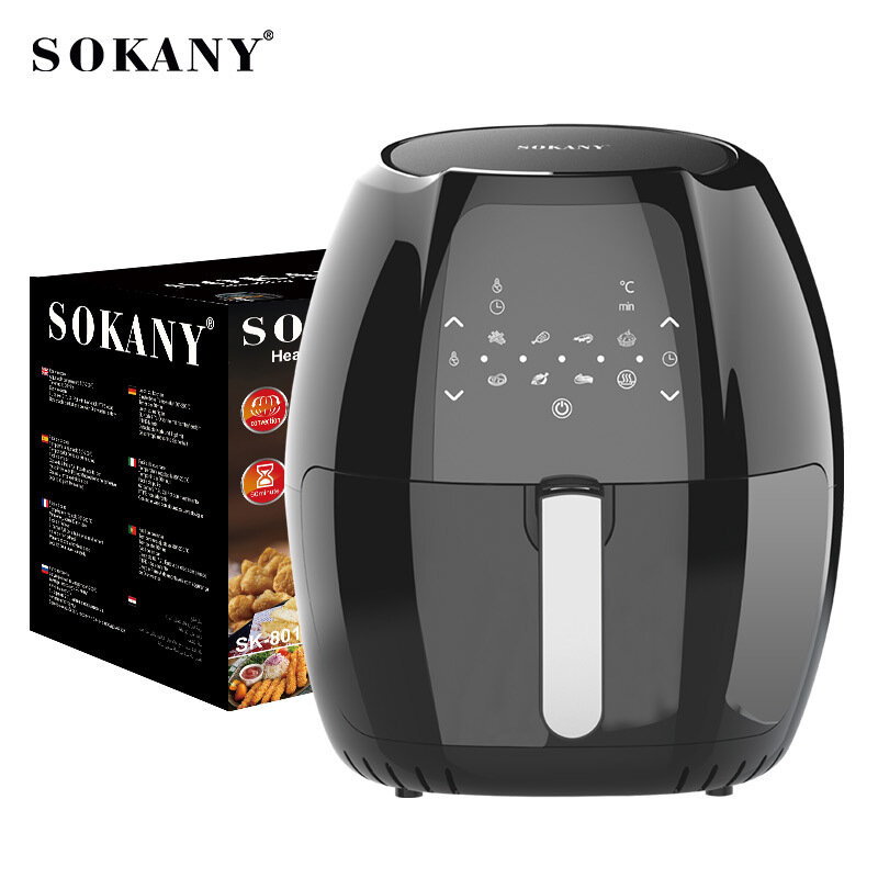 SOKANY 8014 Air Fryer Household 8L Electric Fryer French Fry Machine Fried Chicken Wings