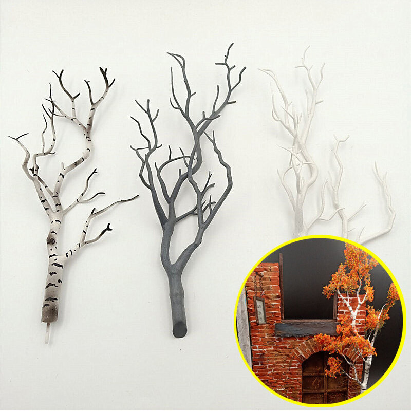 Mini Tree Branch Model Military Scenario Train Sand Table DIY Scenery Materials Decorations