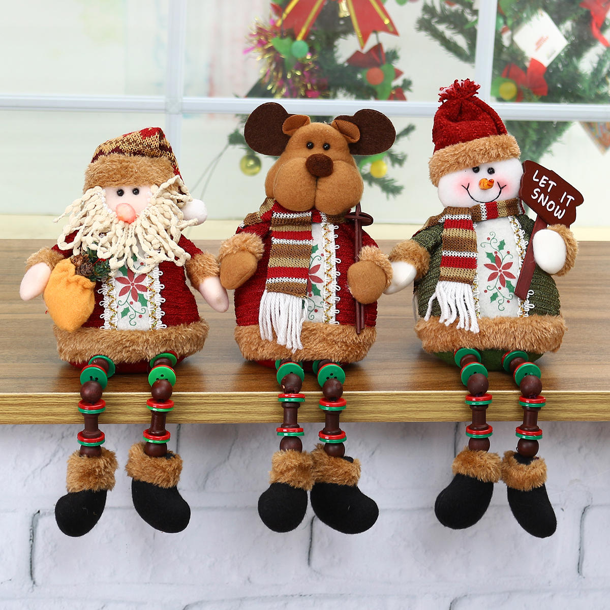Santa Snowman rendier Doll Christmas Decoration Tree opknoping Ornament geschenk