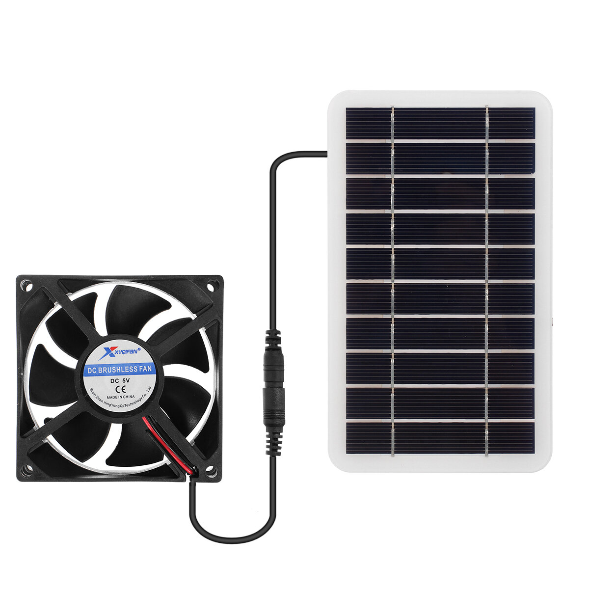 100W draagbare zonnepaneelkit Dual DC 5V USB-opladerkit Zonne-energiecontroller met ventilatoren
