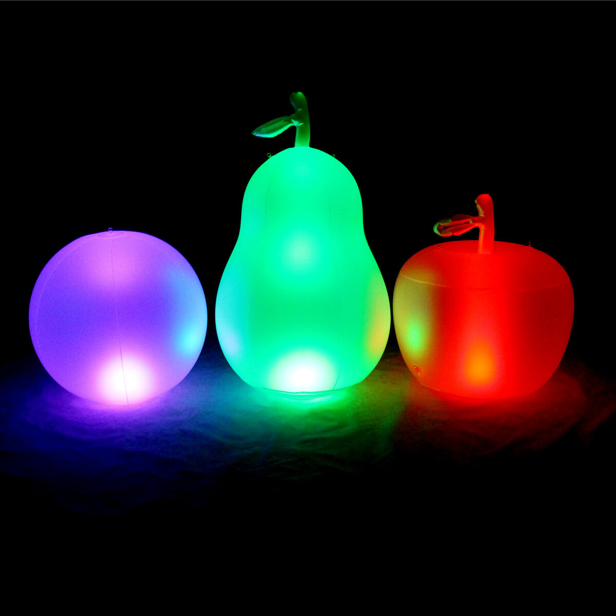 16 kleuren LED PVC Opblaasbare Bal / Avocado / Appel Vorm Landschap Licht Opknoping Gargen Licht Afs