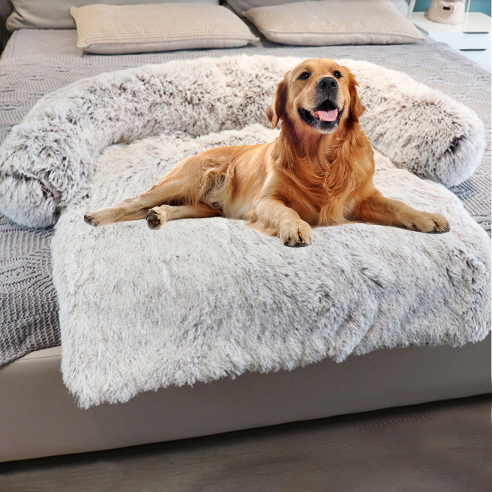 Large Dog Mat Sofa Dog Bed Pad Blanket Cushion Home Washable Rug Winter Warm Pet Cat Bed Mat For Cou