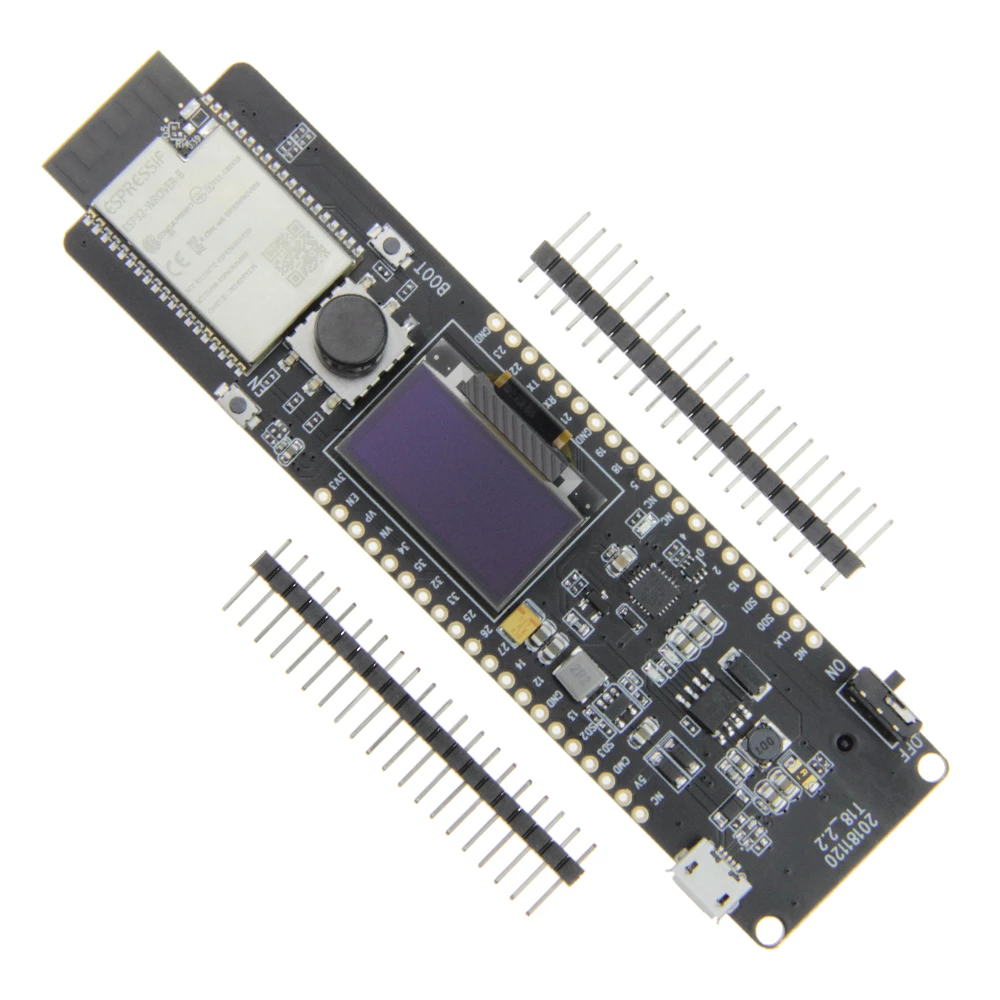 LILYGO® TTGO T-Lion ESP32-WROVER 4MB SPI Flash And 8MB PSRAM 0.96 inch OLED Five-Way Button 18650 Battery Holder Module