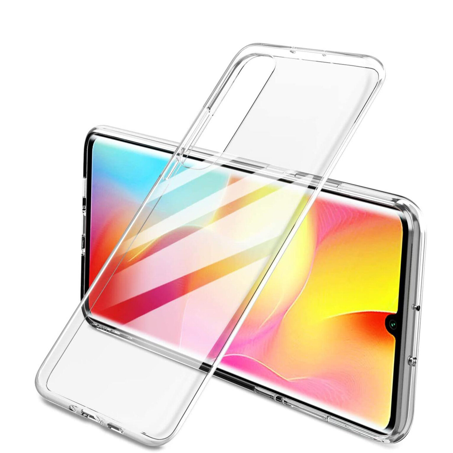 BAKEEY Crystal Clear Transparant Ultradunne Niet-geel Soft TPU Beschermhoes voor Xiaomi Mi Note 10 L