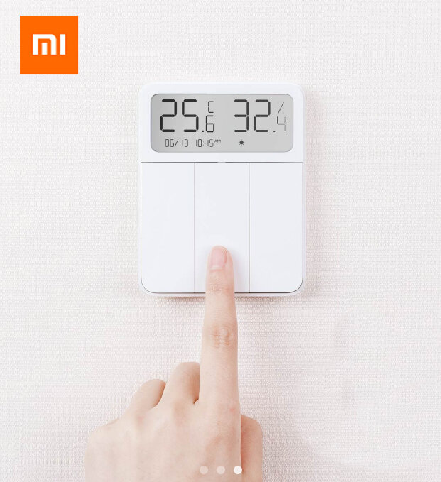 Xiaomi ZNKGO3HL Przełącznik światłą z termometrem za $30.73 / ~117zł