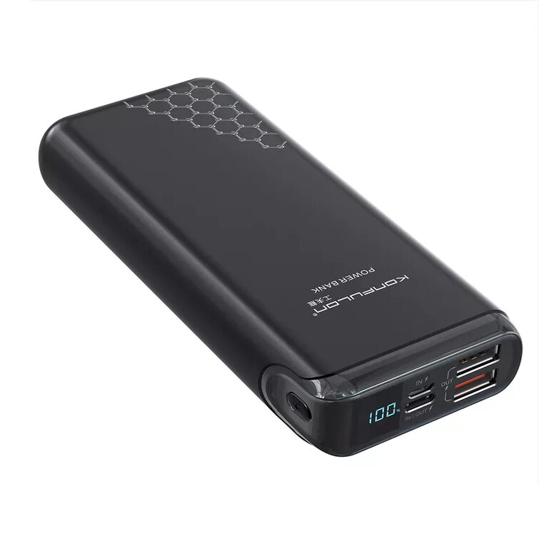 Konfulon A7Q 20000mAh Power Bank External Battery Power Supply With 20W USB-C PD + 22.5W USB QC3.0 *