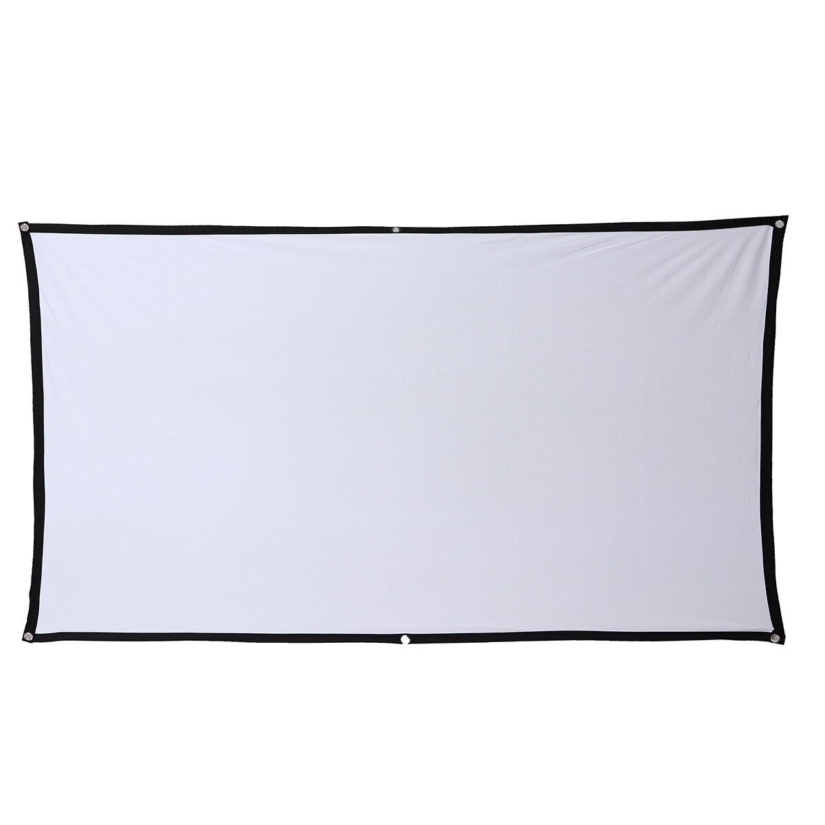 16: 9 Projector Screen Home Projection Screen Cloth Outdoor Portable Folding Simple Soft Curtain wit