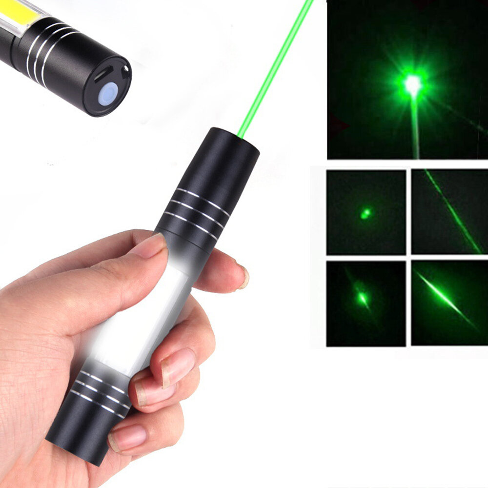 

XANES® Powerful Laser Sight Light COB Side Light USB Rechargeable 5000m Distance Laser Pen Hunting