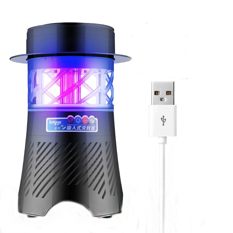 3W Elektronik Sivrisinek Öldürücü Lamba USB Böcek Öldürücü Lamba Ampul Haşere Tuzak Işık Kamp için