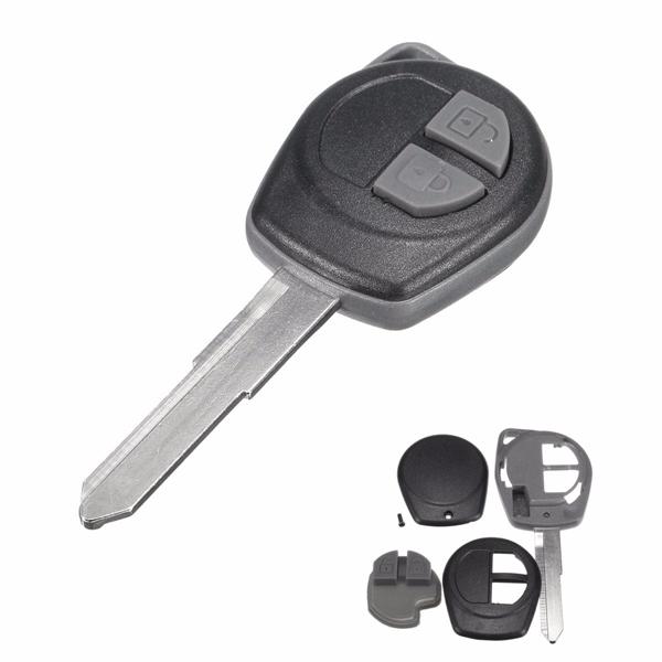 Car 2 Button Remote Key Fob Case Shell Uncut Blade voor Suzuki Vauxhall Agila