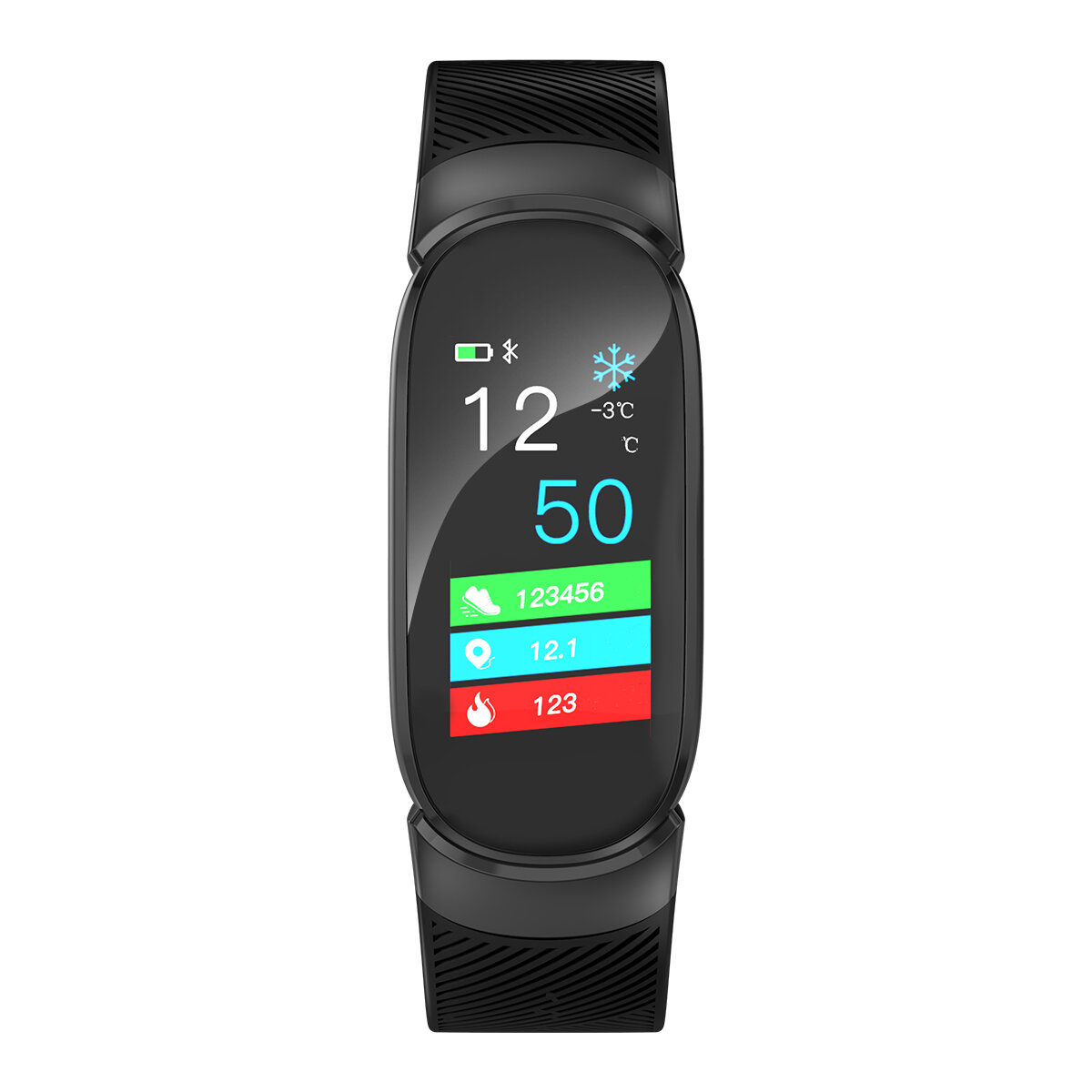 Bakeey QW16-kleurenscherm Real-time bloeddruk Zuurstofberichtweergave Sportmodus Smart Watch Band