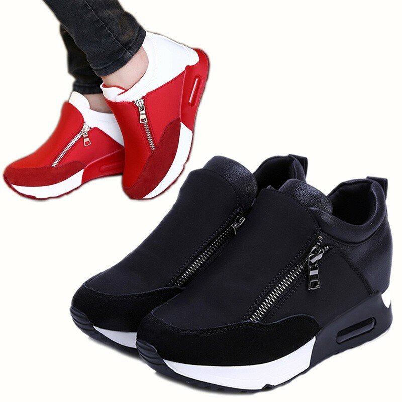 Women's Height-enhancing Shoes Thick Bottom Casual Sports Shoes Anti-slip Breathable Outdoor Walking Sports Shoes, Banggood  - buy with discount
