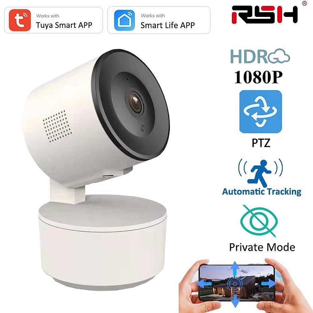 Tuya Wireless Smart Wifi Camera 1080P Indoor Motion Tracking 360 Degree Cloud Storage Baby Monitor Security Surveillance