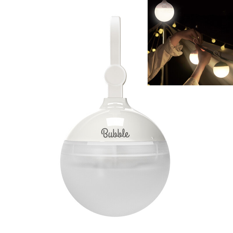 Nitecore Bubble 100LM - Luz para tienda de campaña portátil y ligera, recargable, con batería de larga duración y 3 modos