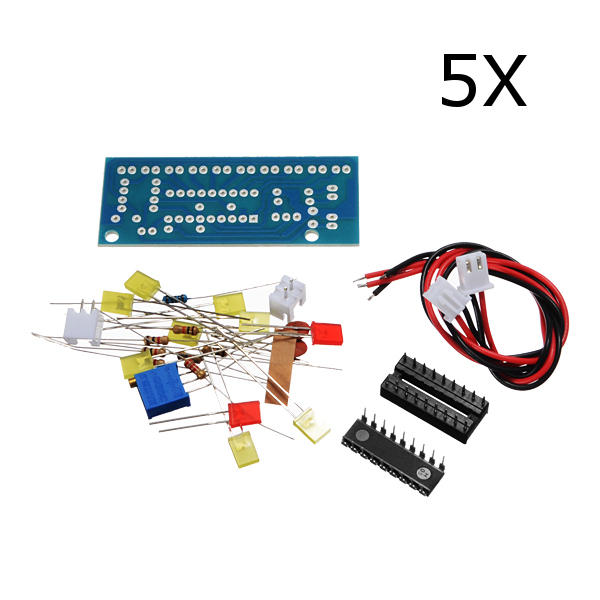 5Pcs DIY LM3915 Audio Level Indicator Elektronische Productie Suite Kit