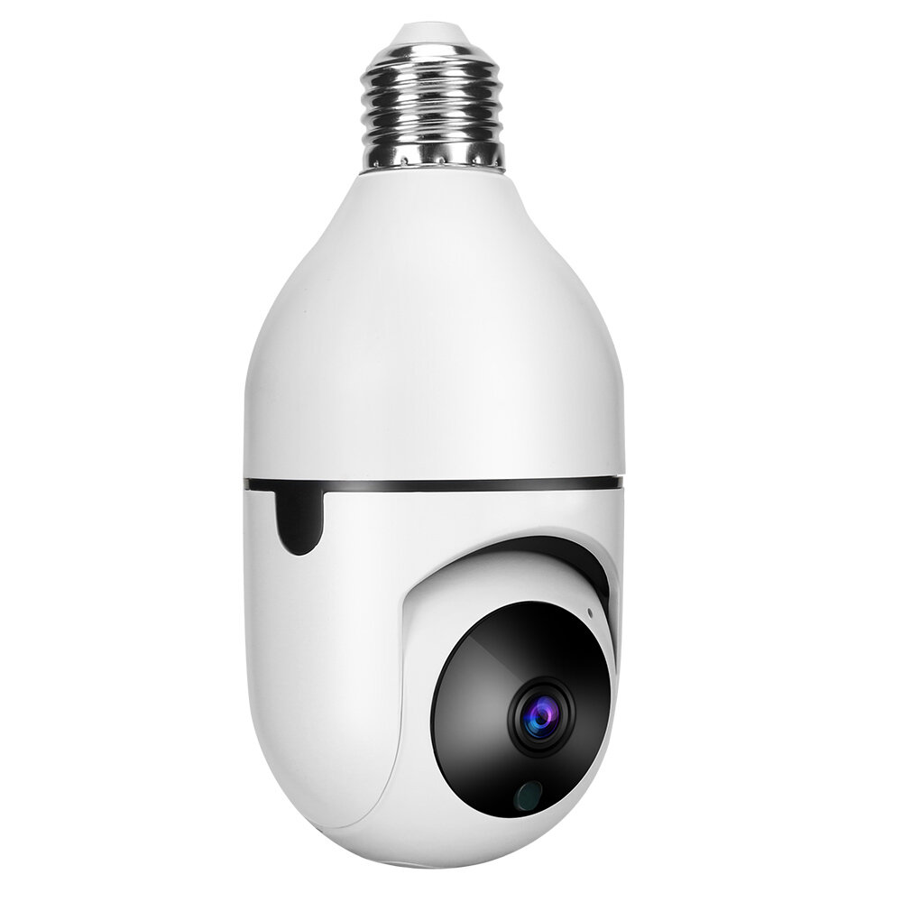 XIAOVV 2MP WIFI PTZ Security Camera Wireless Bulb Camera with E27 Bulb Connector Infrared Night Vision Motion Detecting 2-way Audio