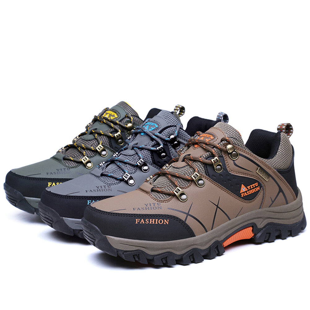 Mountaineering Men's Shoes Low Top Snow Boots Outdoor Adventure Camping  Leisure Hiking Shoes