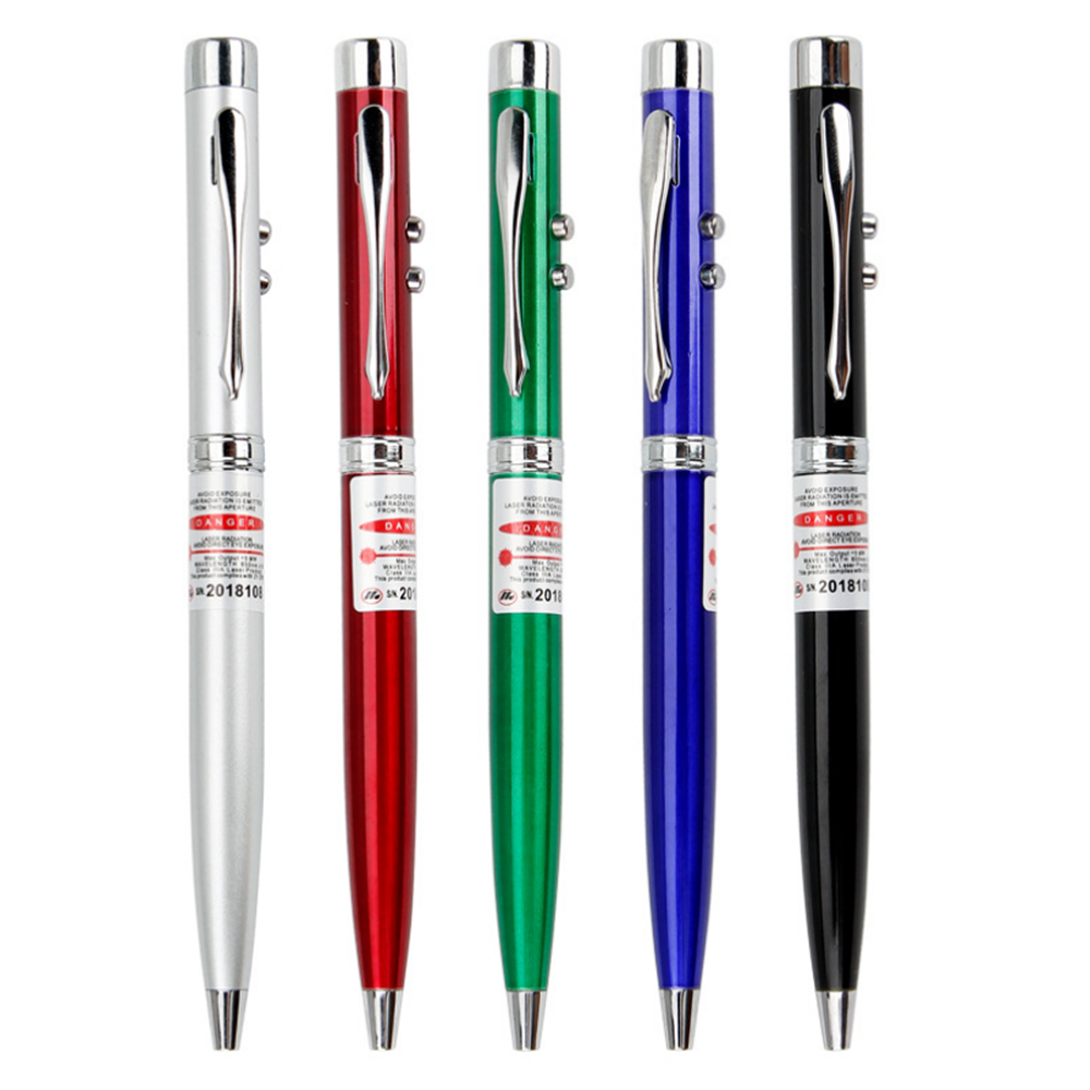 

3 in 1 Multifunctional Red Laser Pointer Pen + Ballpoint Pen + LED Flashlight Mini Protable