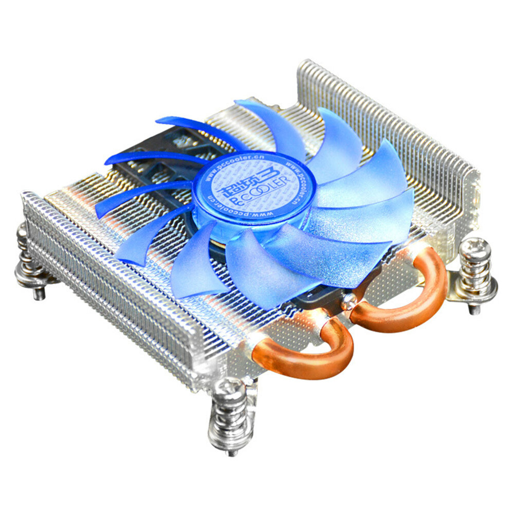 

PCcooler S85 Ultra-Thin Computer CPU Cooler 2 Heatpipes 80mm Mute Radiator Socket Intel 775 115x CPU Cooler For HTPC 1U
