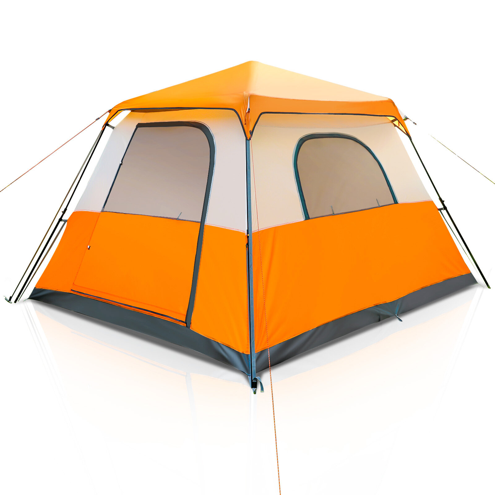 Tooca Campingtenten voor 4 ~ 6 personen met Top Rainfly Set Up Automatische tent voor Outdoor Camping Backpacken Wandelen