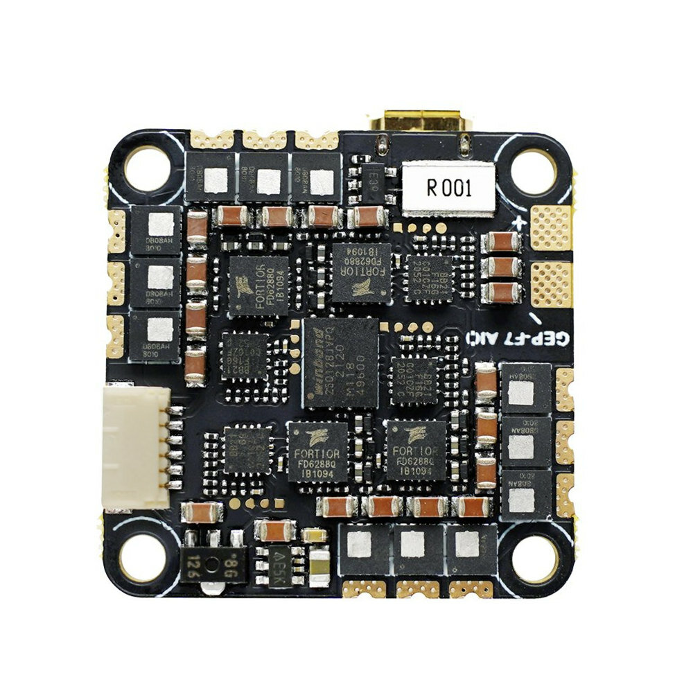 25.5x25.5mm GEPRC GEP F722-45A F7 Flight Controller AIO 45A BL_S 2-6S 4in1 Brushless ESC for Cinelog35 HD Whoop RC Drone
