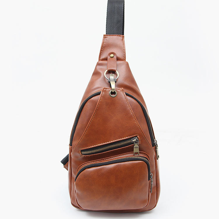 Vintage Chest Bag Outdoor Shoulder Daypack for Men