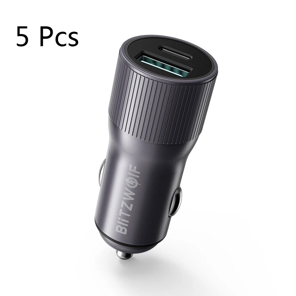 best price,5x,blitzwolf,bw,sd4,36w,qc3.0,pd2.0,type,car,charger,discount