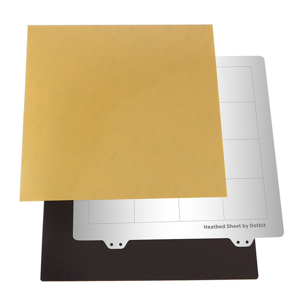 

235*235mm Heated Bed Platform Hot Bed Steel Plate with B Side Magnetic Sticker + PEI Sheet for 3D Printer