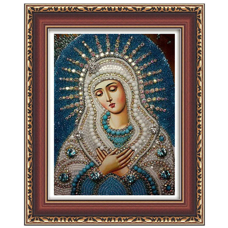 

Honana WX-677 5D круглая алмазная живопись DIY вышивка крестиком домашний декор Алмазная вышивка религиозный подарок
