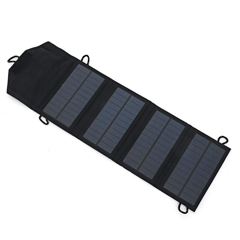 IPRee® 10W 5V Napelem 1A Munkaáram Hordozható összecsukható napelemes mobil töltő kültéri kemping, mobil energia akkumulátor töltő