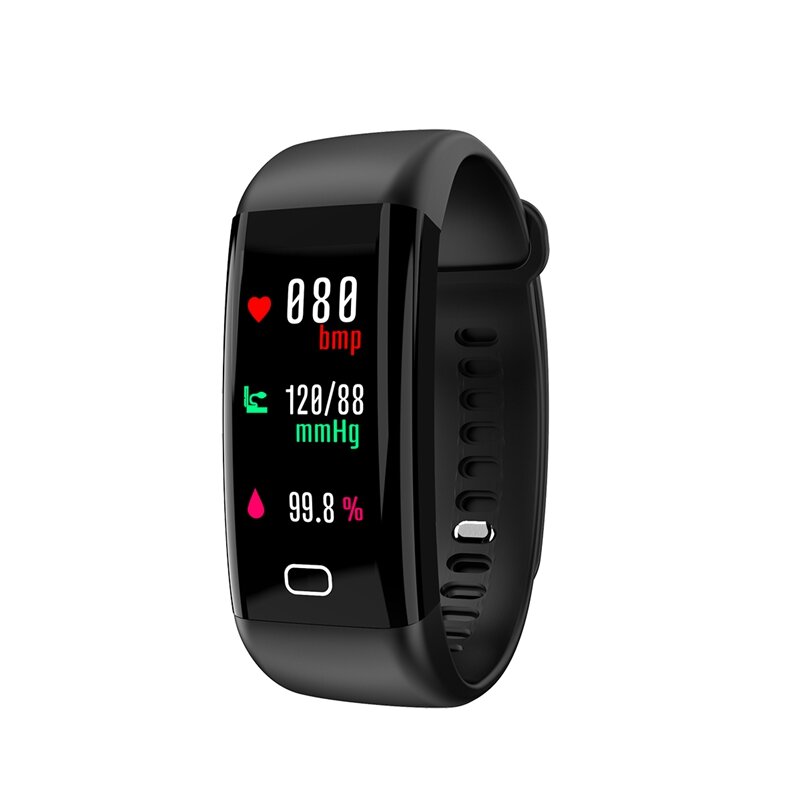 Bakeey Color Screen Wristband Heart Rate Blood Pressure Monitor USB Charging Fitness Tracker IP68 Smart Watch