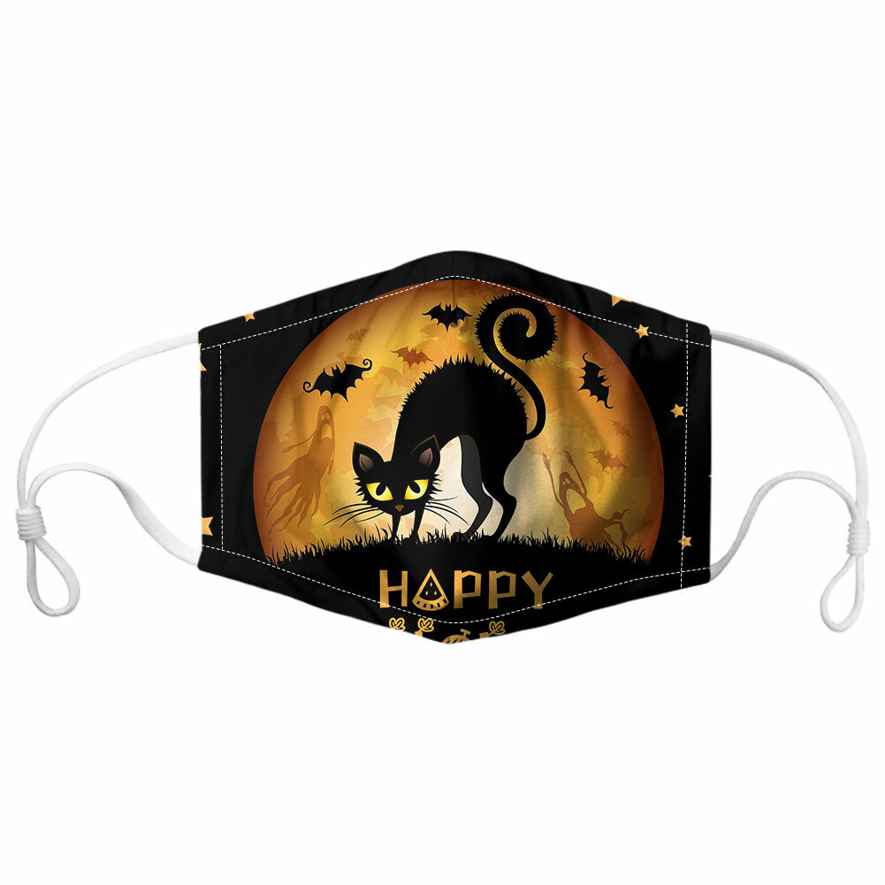 

Unisex 7PCS PM2.5 Filter Halloween Style Printing Non-disposable Breathable Masks