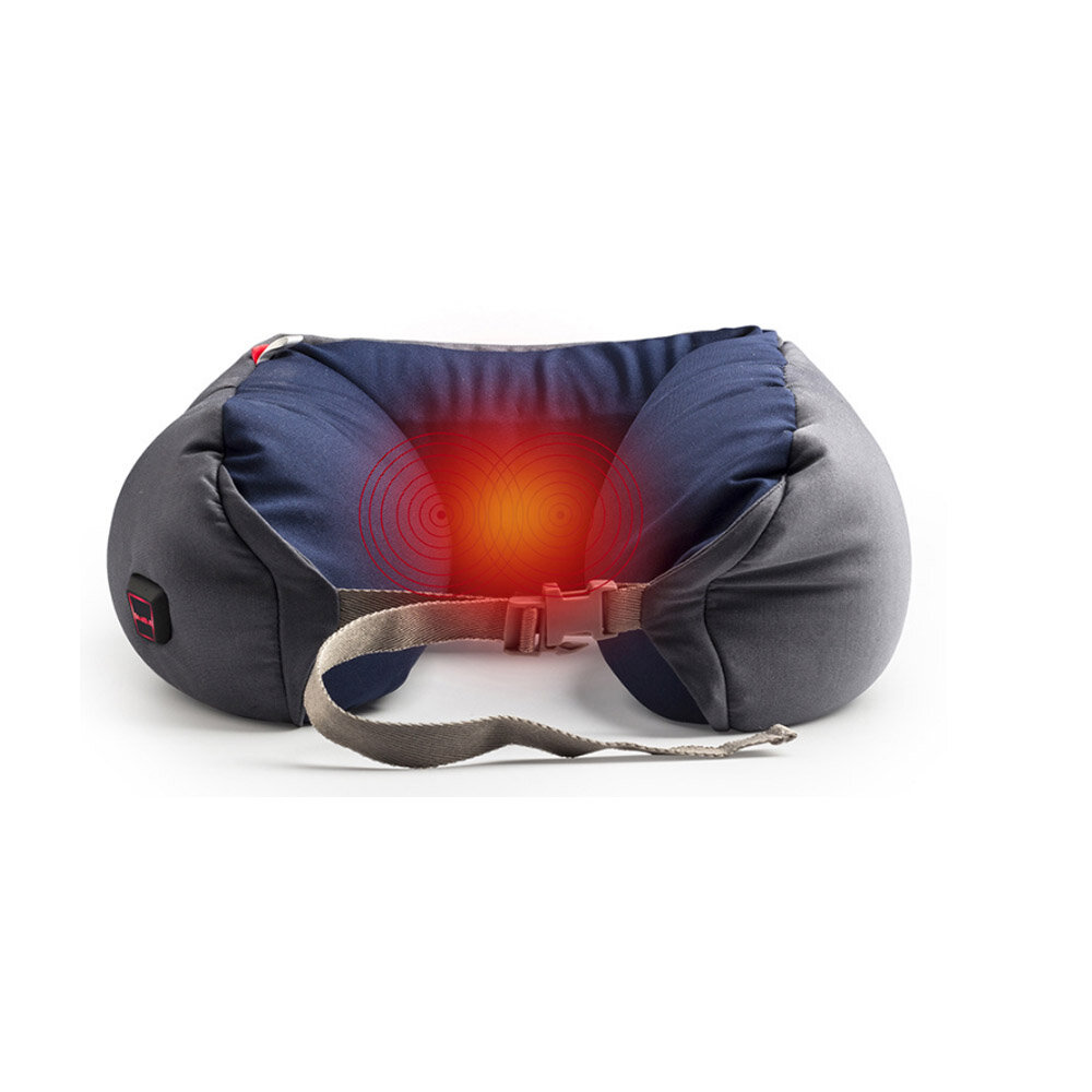 Almofada em forma de U de aquecimento IPRee® Soft Almofada de pescoço USB Almofada de ombro quente ajustável para viagem ao ar livre com 3 equipamentos de inverno quente